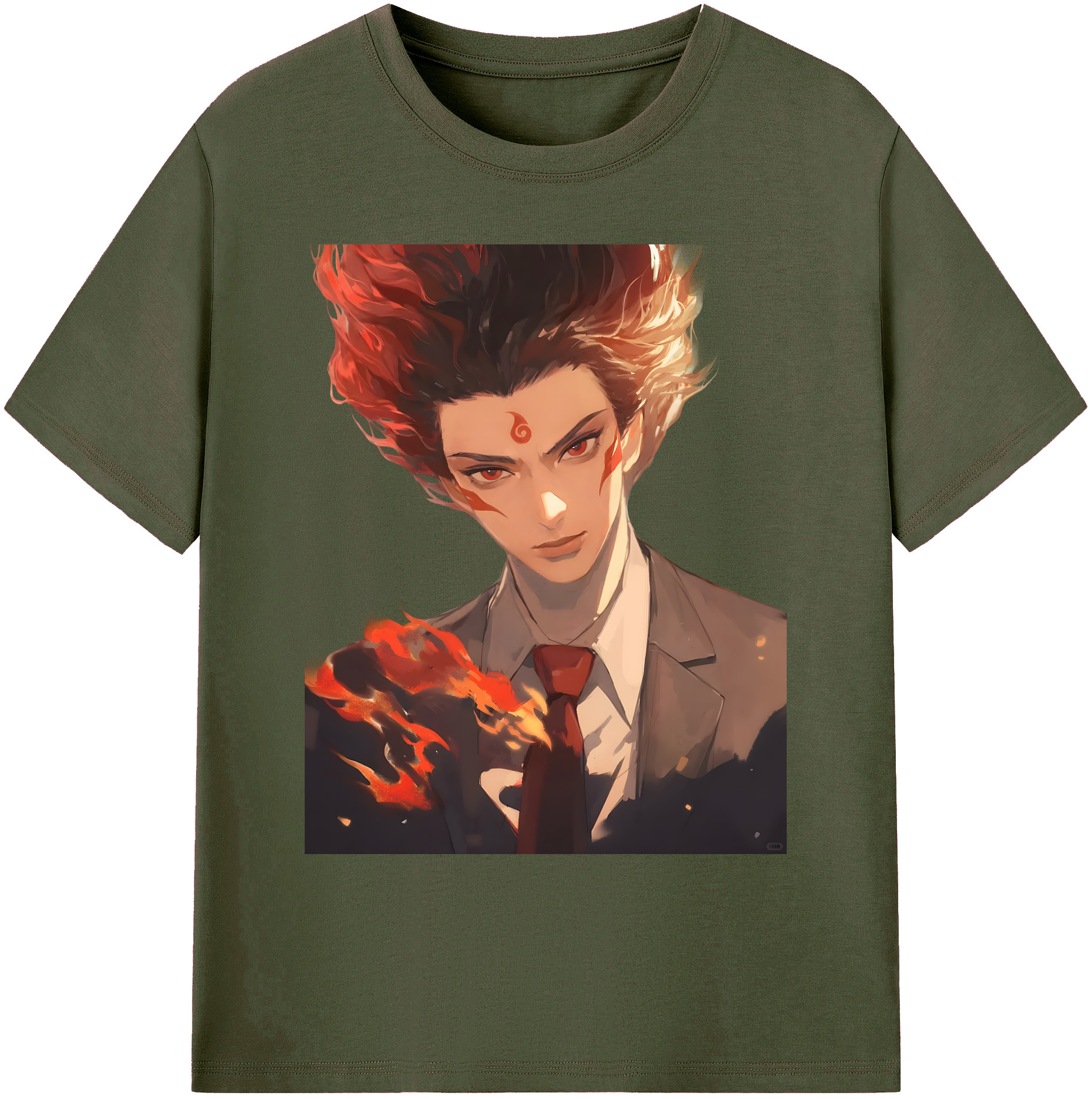 （画像用） Ne Zha 2 ナタ 魔童の大暴れ 綿100％ メンズ半袖Tシャツ｜肌触りやわらか＆通気性